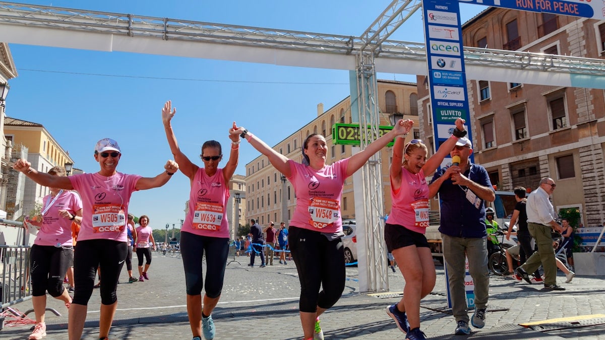 “International Women’s Day”
These womens from the Pink is Good Roman Team are cheering for two reasons:
the first, they just finished their first half-marathon;
second, they won against a f***ing bastard, who wanted to stop their lives.
But their strength was stronger and their courage without limits
